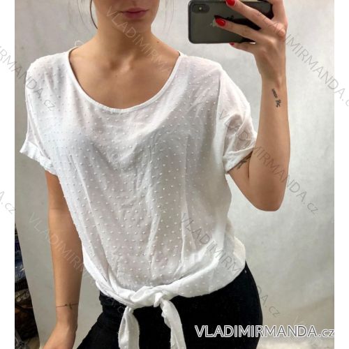 Tunika-Shirt mit 3/4 Ärmeln (uni sl) ITALIENISCHE Mode IM818131