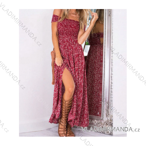 Sommer langes Kleid mit nackten Schultern Frauen (s-2xl) AFASHION AF19109