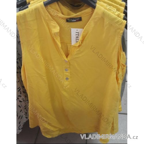 Ärmelloses T-Shirt Damen (uni xl-3xl) ITALIAN MODE IM719685
