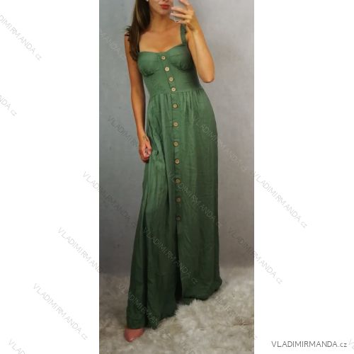 Langes Sommer Damen Kleid (uni sm) ITALIENISCHER MODUS IMM20MS51521