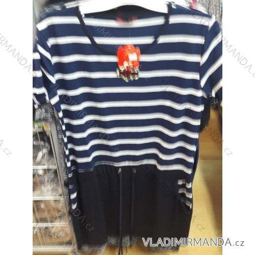 Sommer Kurzarm Kleid Frauen übergroßen (XL-3XL) EXCZOTIC TM819784
