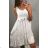 Ärmelloses Kleid elegante lange Damen (uni sl) ITALIENISCHE Mode IM719014