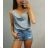 Sommer T-Shirt Damen (uni SL) ITALIENISCHE Mode IMD20357