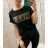 T-Shirt Kurzarm Damen (uni l-2xl) ITALIENISCHE Mode IM11736