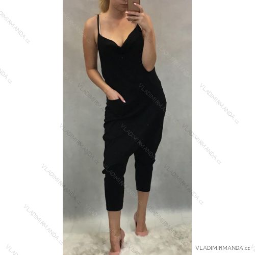 Sommer lange Overalls Kleiderbügel Frauen (uni sm) italienische Mode IM51915369-1