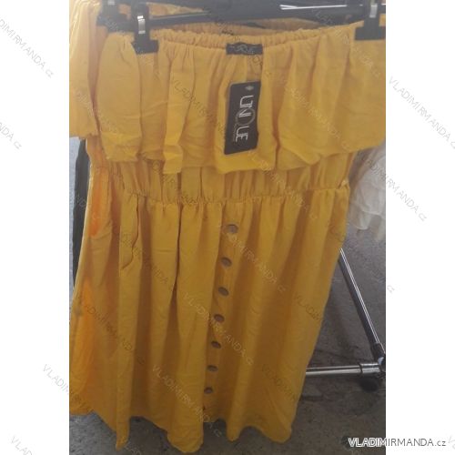 Kurzes Sommerkleid über der Brust der Frau (uni sl) ITALIAN FASHION IM719714