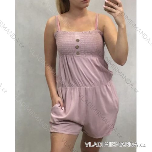 Overall lange Hose Damen (uni sl) ITALIENISCHE MODA IM718161