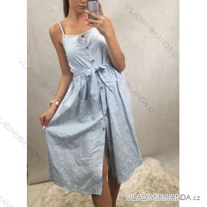 Sommerkleider auf Damenbügeln mit Knöpfen (uni s / m) ITALIENISCHER MODUS IM719582
