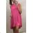 Breites Schulterkleid kurze Sommerfrauen (uni ml) ITALIENISCHE ART UND WEISE IM719620
