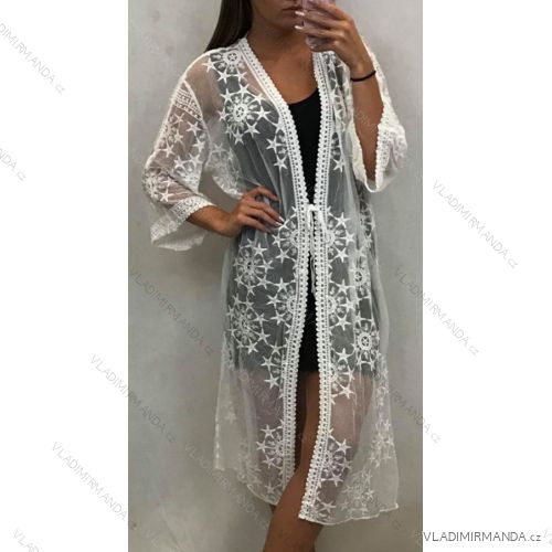 Strickjacke über Badebekleidungsspitze (uni s / l) ITALIAN MODE PM719002
