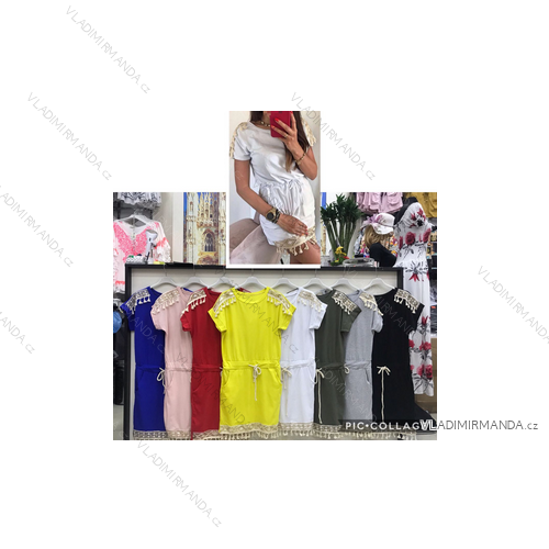 Kurzes Sommerkleid Damen (uni sl) ITALIENISCH MODA IM1519407Y12