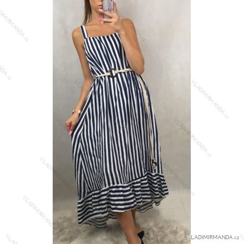 Langes Sommerkleid für Damen (uni sm) ITALIAN MODE IM919157
