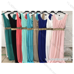 Langes Sommerkleid Damen (uni sl) ITALIENISCH MODA IM151906M05
