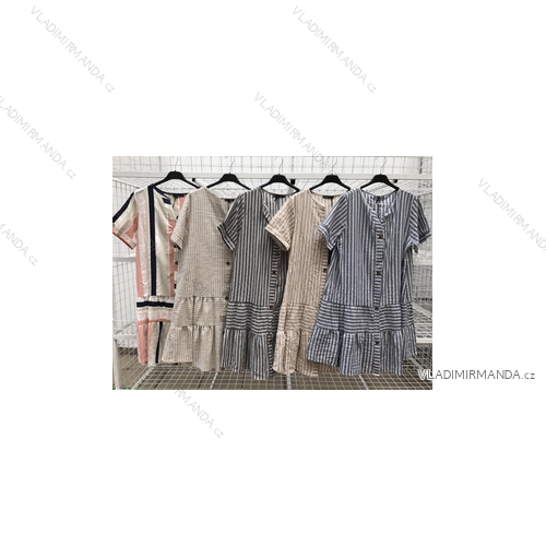 Kurzes Sommerkleid Damen (uni sl) ITALIENISCH MODA IM151906M03
