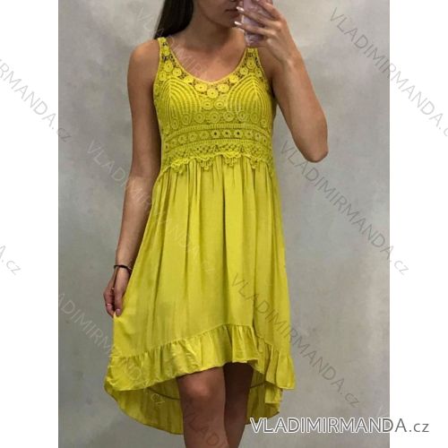 Kleider kurze sommerfrauen spitze (uni sl) ITALIAN FASHION IM719720
