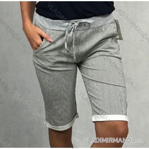Trainingsanzug 3/4 kurze Shorts Sommer Damen Streifen (uni s / m) ITALIENISCHER MODUS IM1319132
