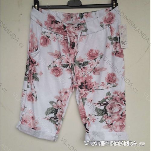 Sweatshirts 3/4 kurze Shorts Sommer Frauen (uni sl) ITALIENISCHE Mode IMC18825