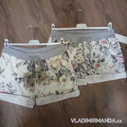 Shorts geblümte Frauen (uni sm) ITALIENISCHE MODE IM1219077