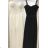 Kleid für Träger mit Spitze lange Damen (uni sl) ITALIENISCHE Mode IM918040