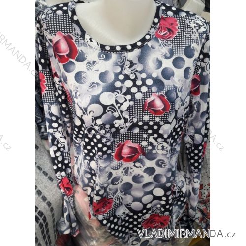 T-Shirt Langarm Damen Übergröße (M-3XL) DUNAUONE PM119204
