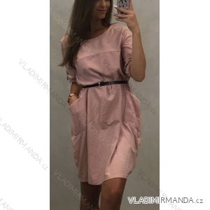 Kleid 3/4 Langarm Frauen (uni s / m) ITALIENISCHE MODA IM719407