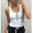Tank Top mit Spitze Sommer Frauen (uni s / m) TURKISH MOD19 CAL195583
