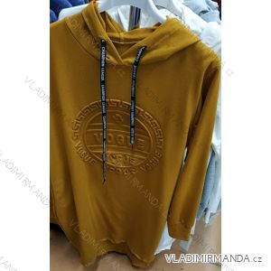 Sweatshirt mit dünner Kapuze (uni sl) ITALIAN Fashion IM419067