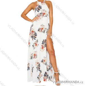 Sommer langes ärmelloses Kleid Frauen geblüht (S-XL) AFASHION AF19190
