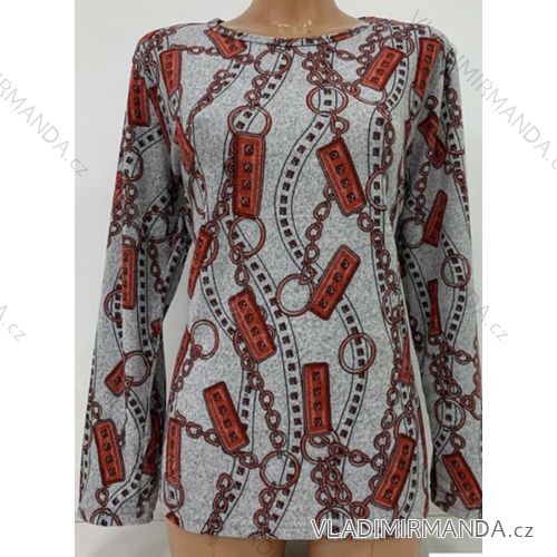 Damen T-Shirt warm Langarm Übergröße (l-3xl) ERBOSSI PM119230
