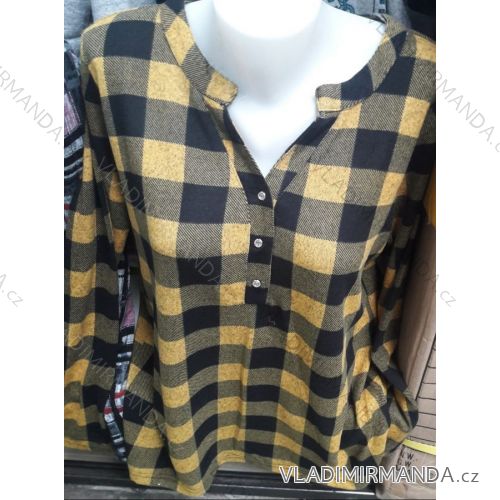 Damen T-Shirt warm Langarm Übergröße (l-3xl) ERBOSSI PM119233
