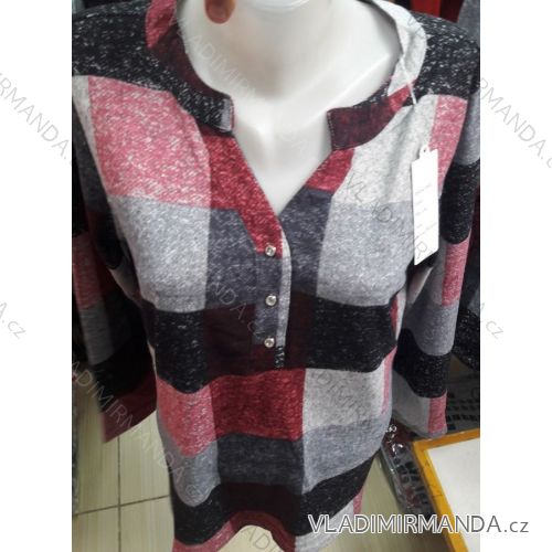 Damen T-Shirt warm Langarm Übergröße (l-3xl) ERBOSSI PM119235