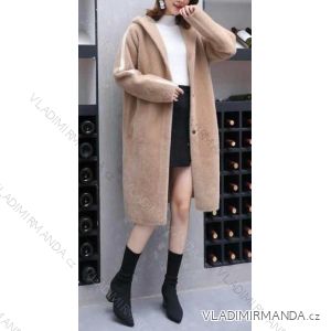 Strickjacke / Mantel Langarm Damen Fleece (S-2XL) POLISH FASHION PM219002