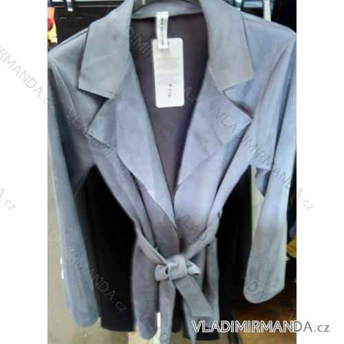 Jacke Jacke Schnitt Kunstleder Damen (uni s / l) ITALIAN FASHION IM919876
