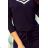 224-1 Sportliches Kleid mit Keder - dunkelblau
