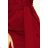 209-3 Kleid mit breitem Bindegürtel - Farbe Burgund
