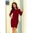 189-5 Sportkleid mit Ausschnitt hinten - Farbe Burgund
