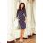 13-101 Sportkleid mit Bindung und Taschen - Marineblau + Tupfen
