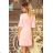 217-4 NEVA Trapezkleid mit ausgestellten Ärmeln - Pastellrosa
