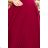 246-1 CINDY langes Kleid mit Ausschnitt - Burgunder
