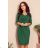 255-2 IRIS Kleid mit Falten - grün
