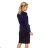 Bluse mit Bindung - Marineblau 140-4
