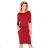 13-66 Sportliches Kleid - Dunkelrote Farbe
