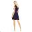 Kleid MARTA mit Spitze - Marineblau 157-1
