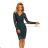 170-3 Spitzenkleid mit Ausschnitt - grün
