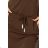 196-2 Sportkleid mit kurzen Ärmeln und einer Tasche - KHAKI
