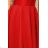 157-8 Kleid MARTA mit Spitze - rot
