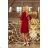 195-3 ALICE Kleid mit Schleifen - Farbe Burgund
