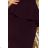 192-3 Elegantes Midikleid mit Rüschen - schwarz
