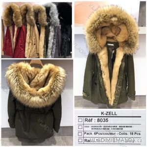 Winterjacke mit Kapuze und Fell  (s-m-l) K-ZELL FASHION KZE198035