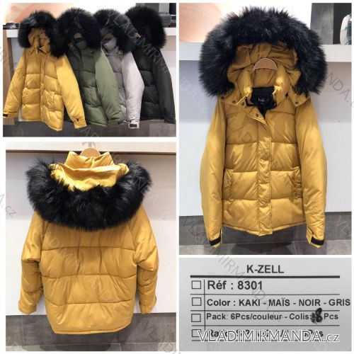 Winterjacke mit Kapuze und Fell (K-ZELL ITALIAN MODA KZE188176